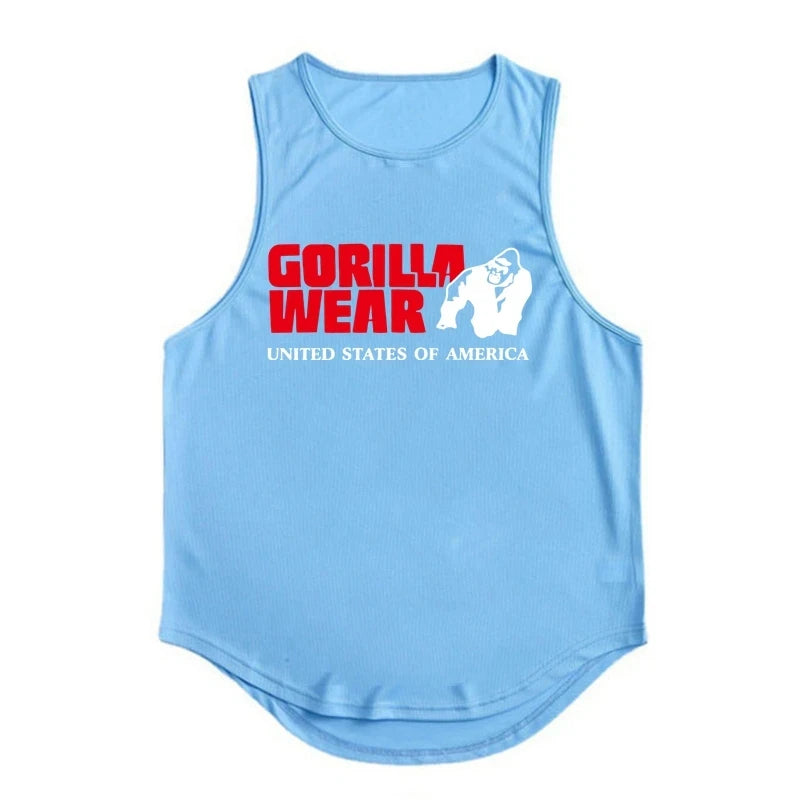 Gym Top Men Men's Clothing Fitness Clothes Shirt Bodybuilding Vests Man Vest Singlet Singlets Muscular Stringer T-shirts Tops