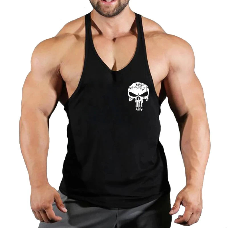 Top Gyms Men's Clothes Tank Vest Gym Shirt Undershirt Man Sportswear Bodybuilding Workout Vests Muscle Clothing Brand Fitness