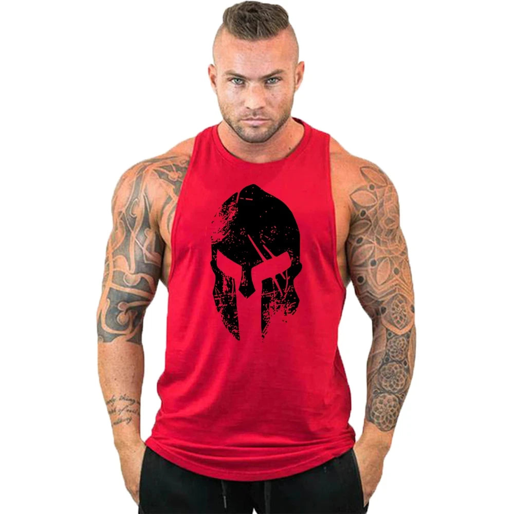 Gym Top Men Shirt Man Muscle Fit T-shirt Fitness Bodybuilding Stringer Vest Clothes Clothing Men's Singlets Muscular T-shirts