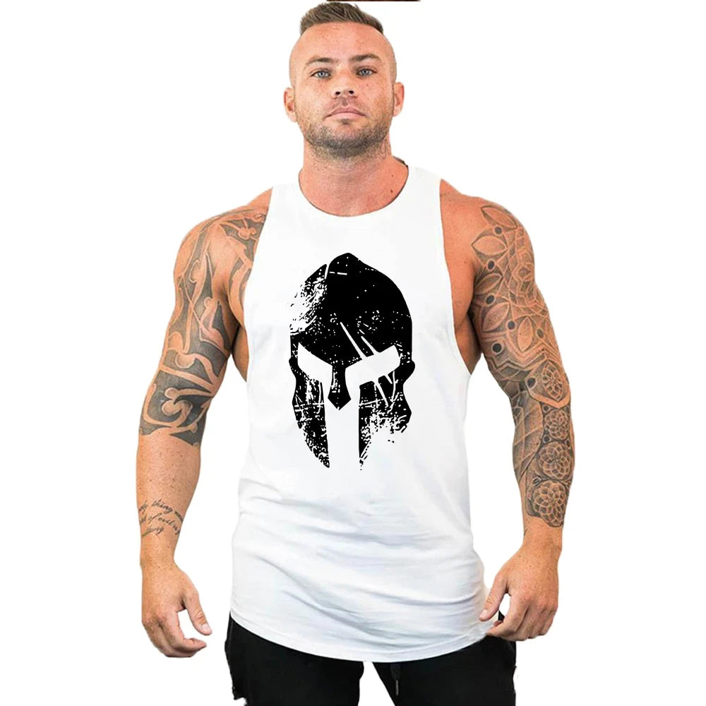 Gym Top Men Shirt Man Muscle Fit T-shirt Fitness Bodybuilding Stringer Vest Clothes Clothing Men's Singlets Muscular T-shirts