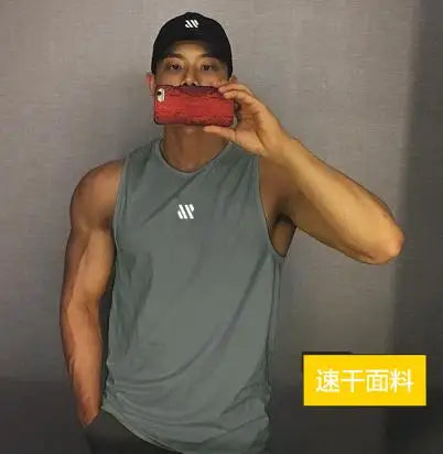 2024 newest Summer Gym Vest High Quality mesh Shirt Sleeveless T-shirts Men Tank Tops basketball running Fitness Sports Vest men