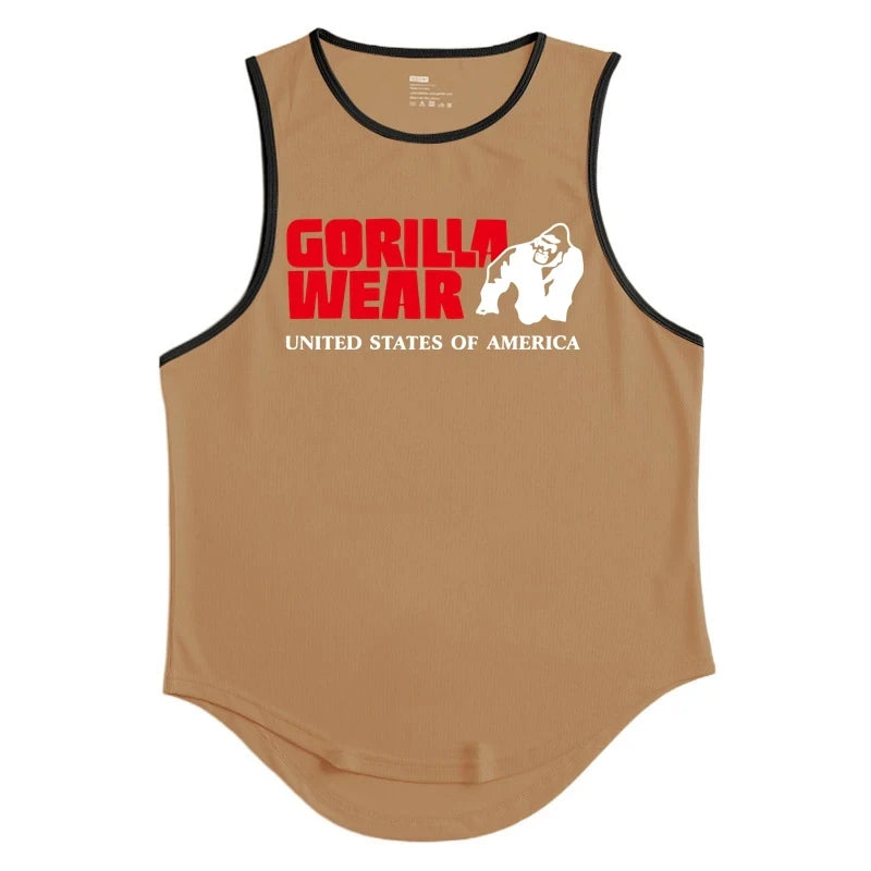 Gym Top Men Men's Clothing Fitness Clothes Shirt Bodybuilding Vests Man Vest Singlet Singlets Muscular Stringer T-shirts Tops