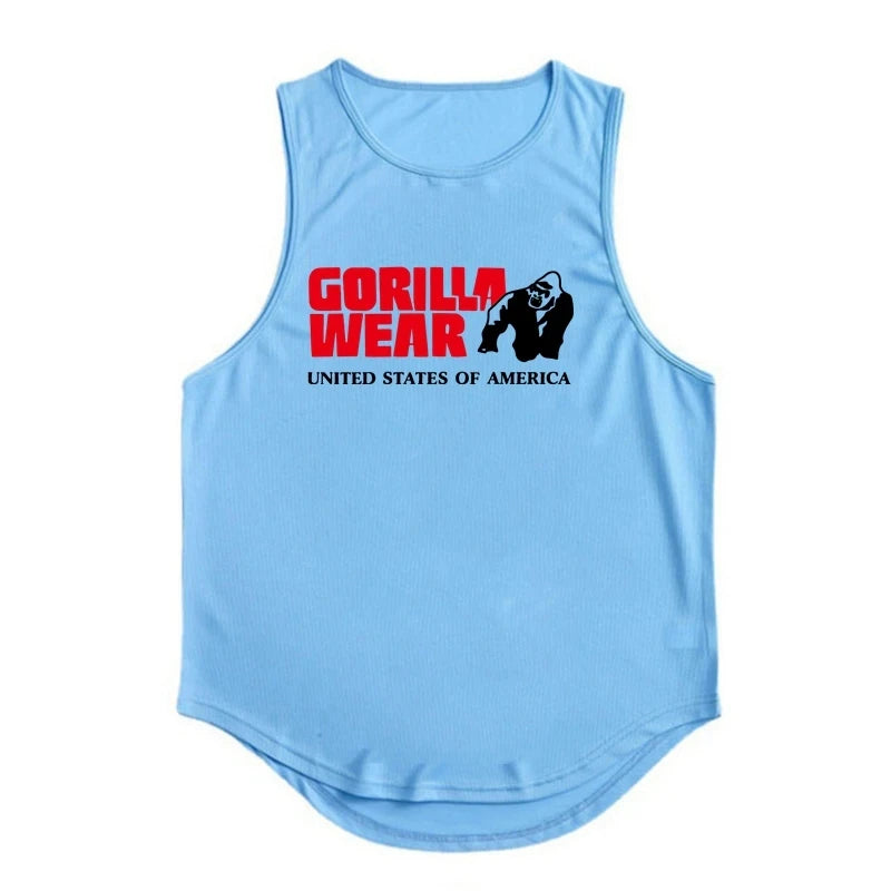 Gym Top Men Men's Clothing Fitness Clothes Shirt Bodybuilding Vests Man Vest Singlet Singlets Muscular Stringer T-shirts Tops